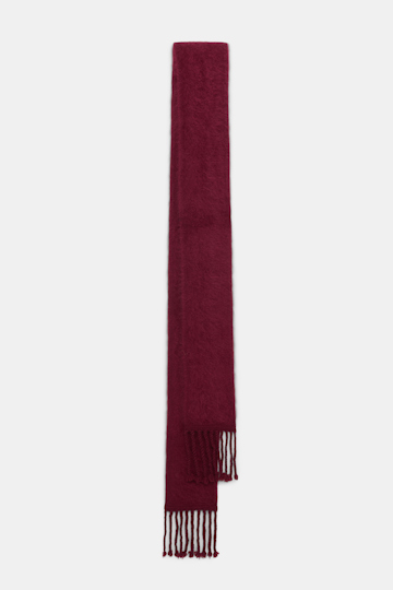 Dorothee Schumacher Besonders softer, fluffy Schal aus Kaschmir burgundy