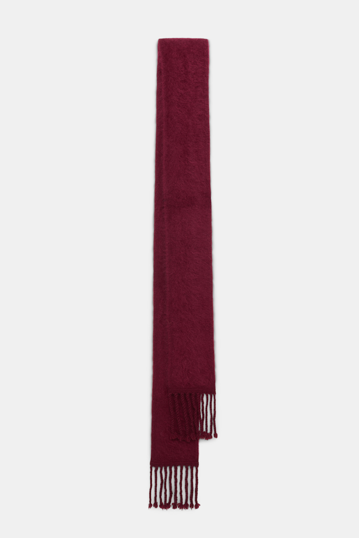 Dorothee Schumacher Besonders softer, fluffy Schal aus Kaschmir burgundy