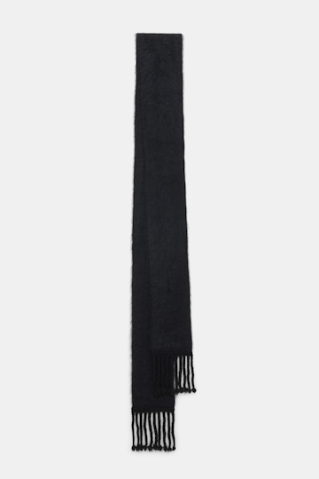 Dorothee Schumacher Cashmere scarf with twisted fringe black