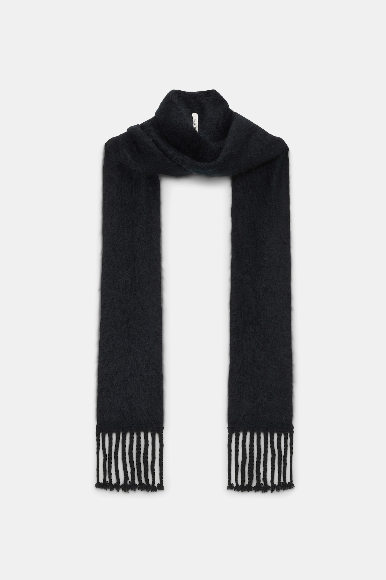 Dorothee Schumacher Cashmere scarf with twisted fringe black