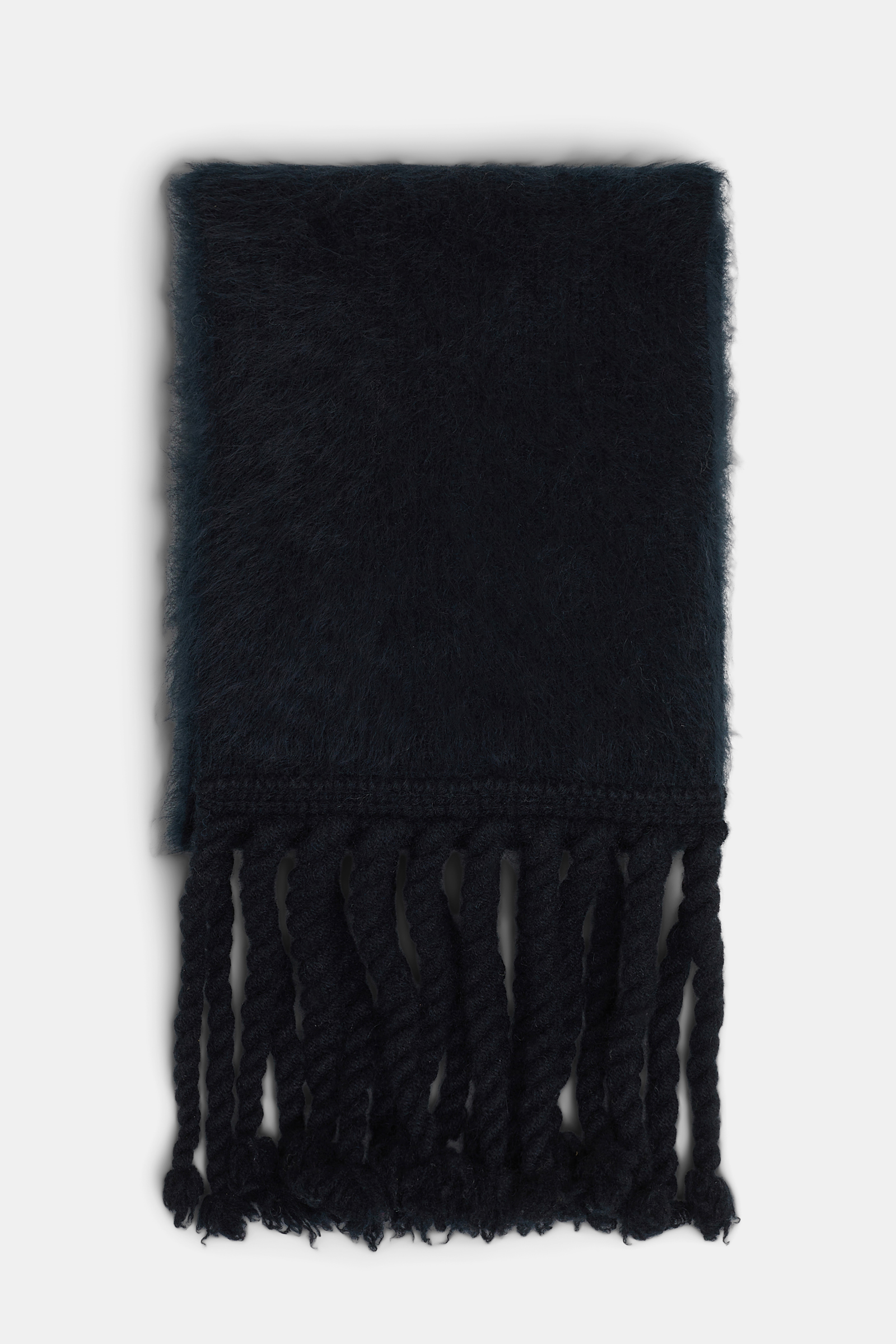 Dorothee Schumacher Besonders softer, fluffy Schal aus Kaschmir deep black