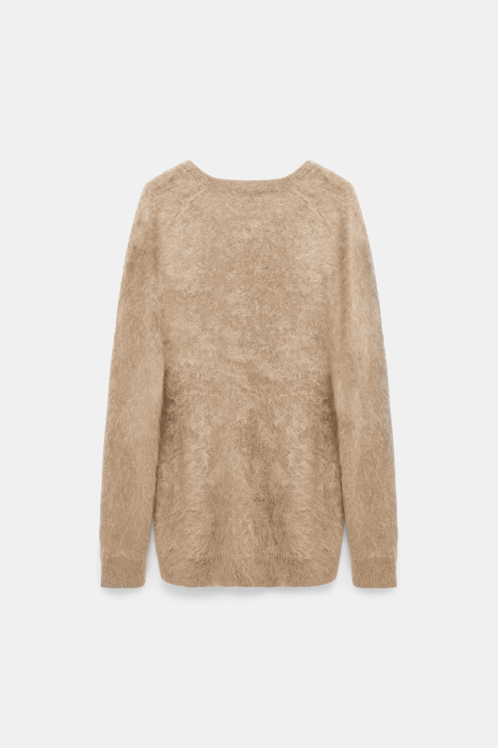 Dorothee Schumacher Fluffy knit cashmere V-neck pullover golden brown