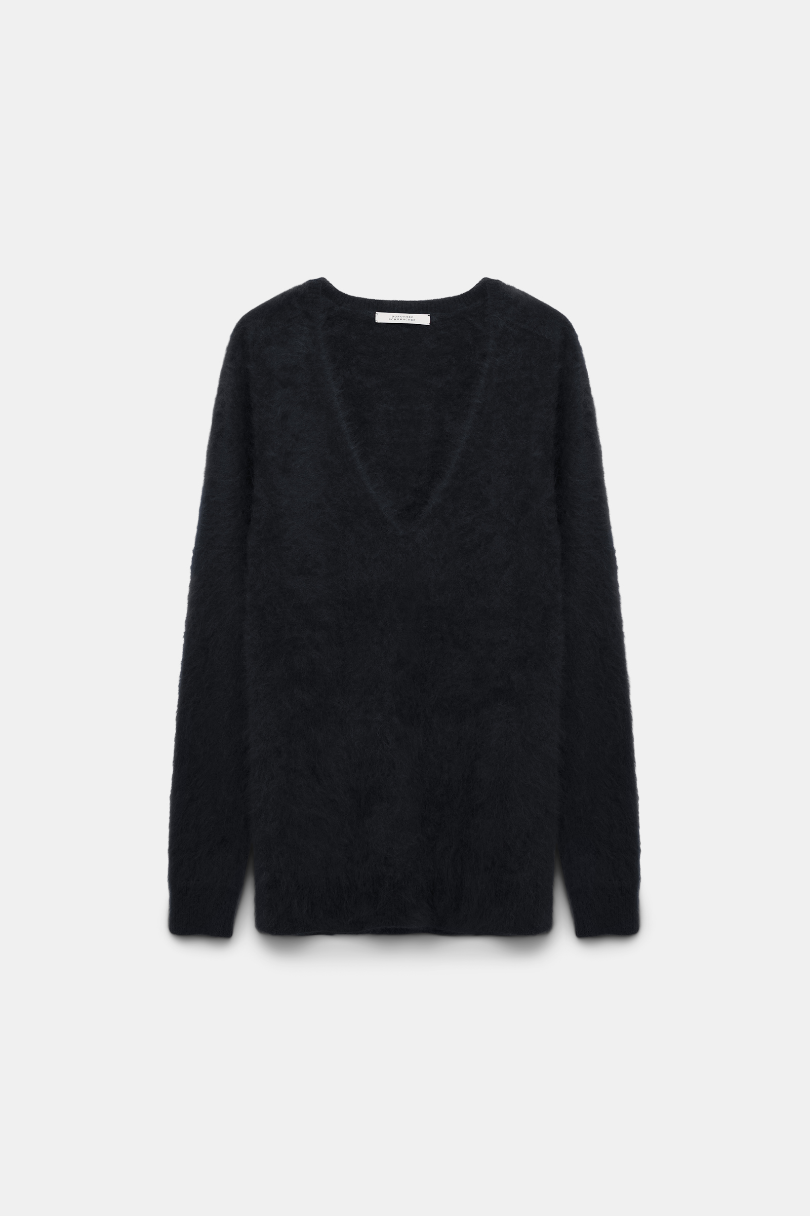 Dorothee Schumacher Besonders softer, fluffy Kaschmir-Pullover deep black