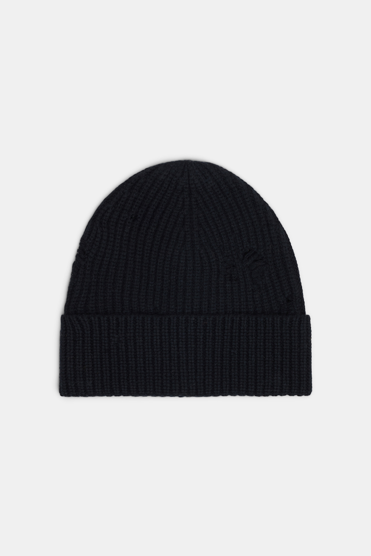 Dorothee Schumacher Merino-cashmere ribbed knit hat black