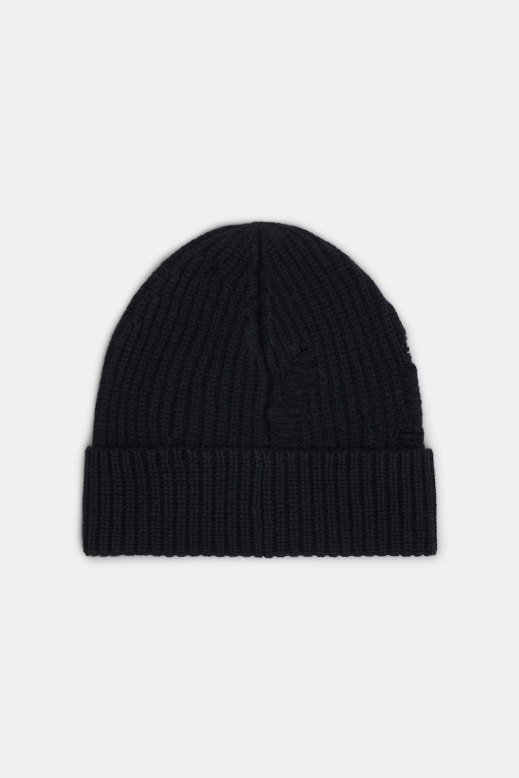 Dorothee Schumacher Merino-cashmere ribbed knit hat black