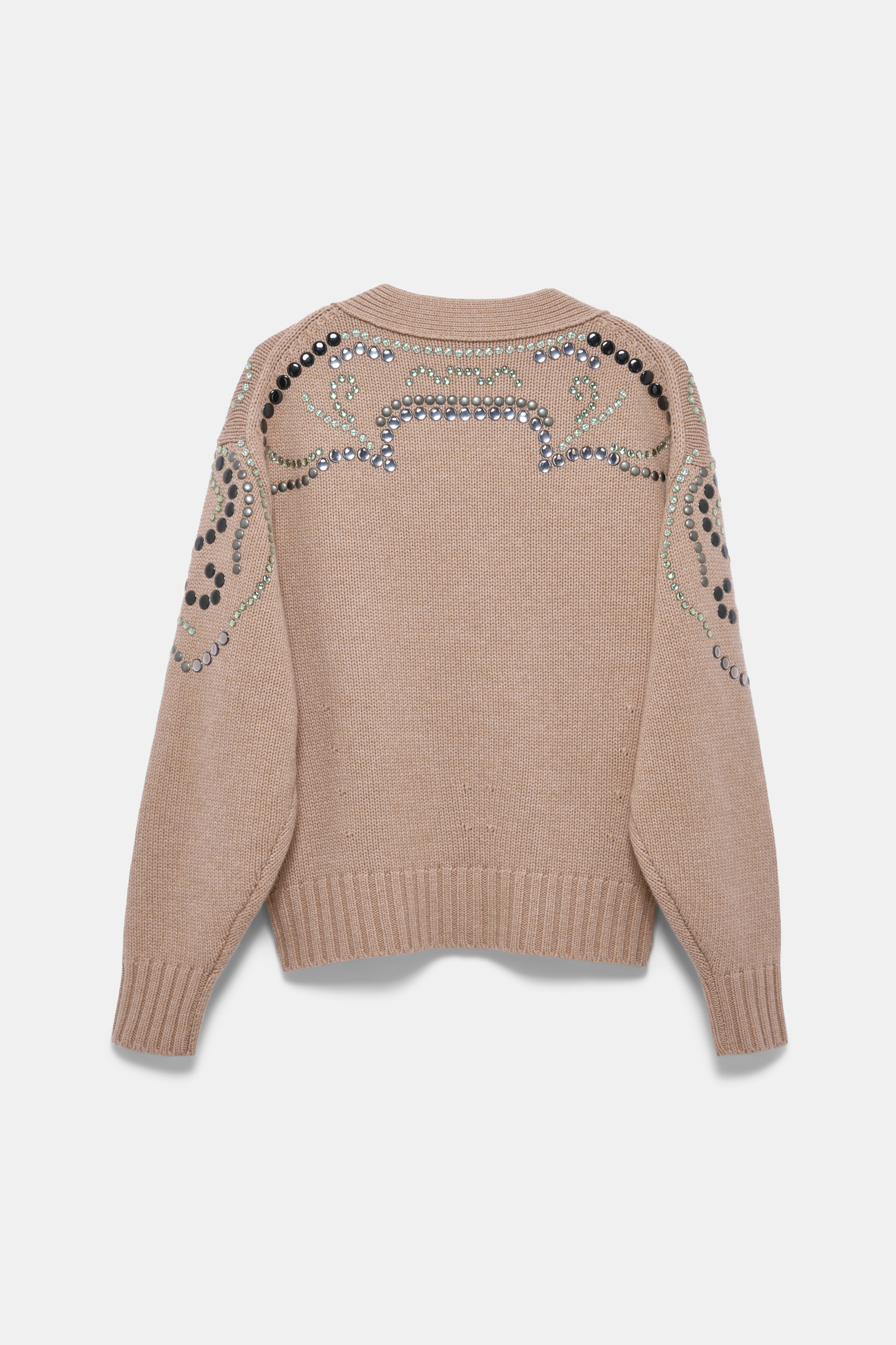 Dorothee Schumacher Merino-Kaschmir Cardigan mit Embellishment camel