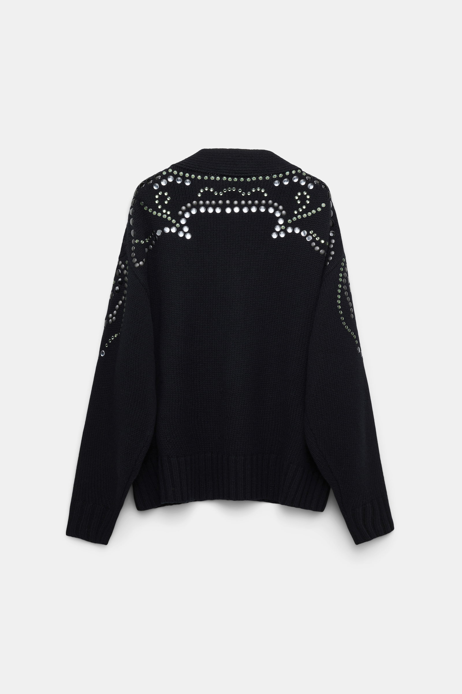 Dorothee Schumacher Embellished Merino-cashmere cardigan black