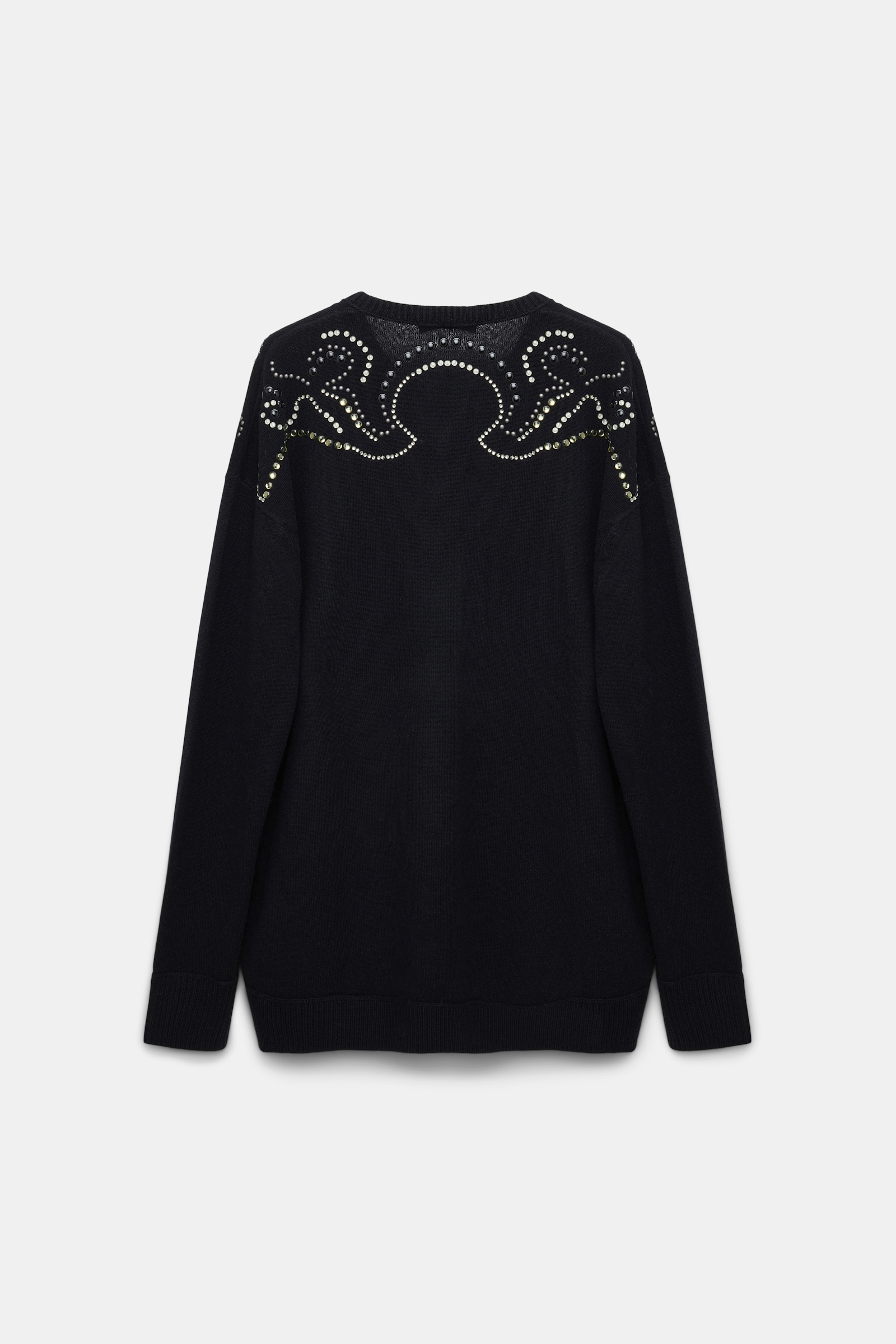 Dorothee Schumacher Embellished Merino-cashmere pullover black