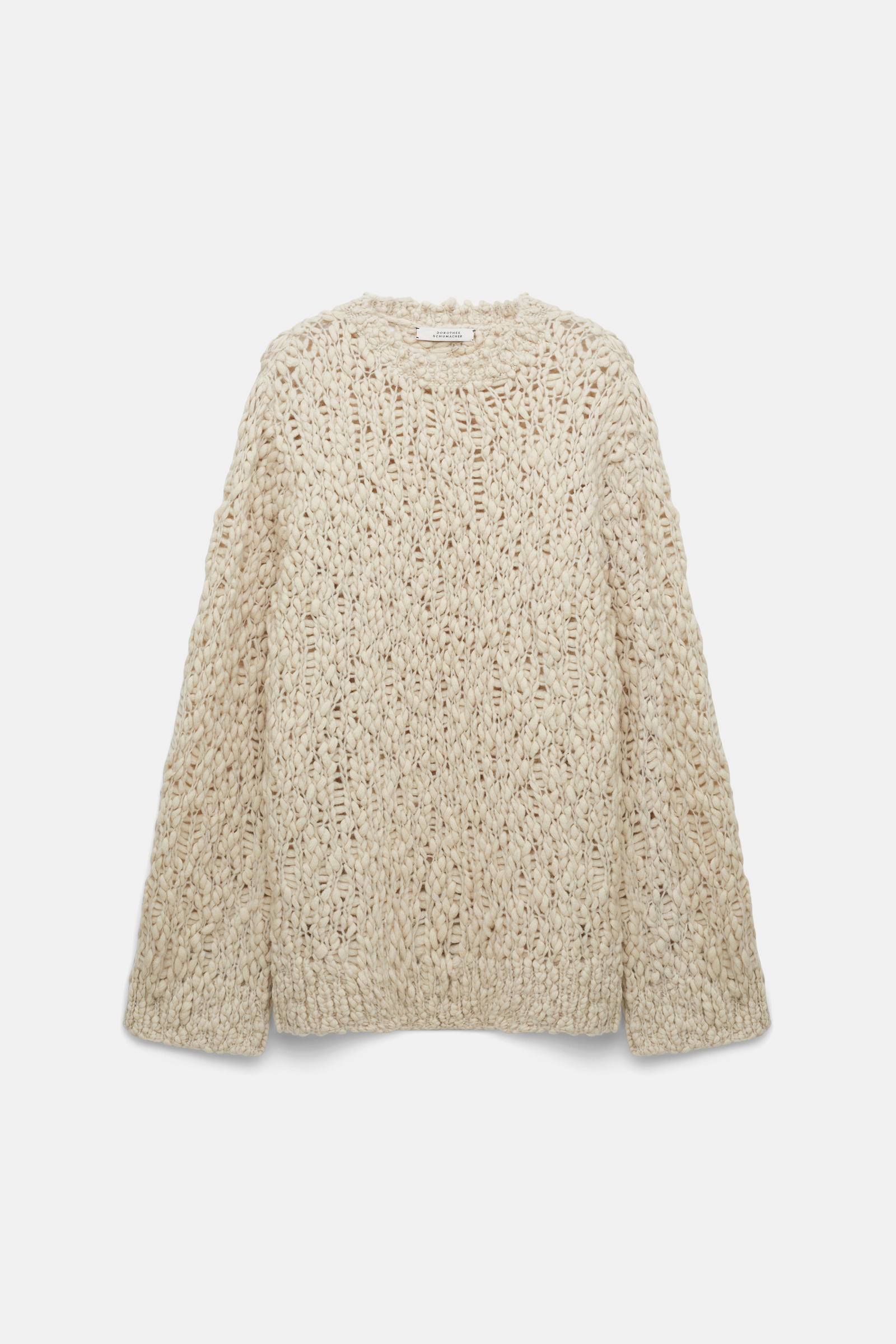 Dorothee Schumacher Wool blend textured knit pullover fog