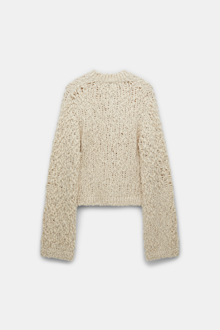 Dorothee Schumacher Cropped Cardigan mit abnehmbarer Brosche fog