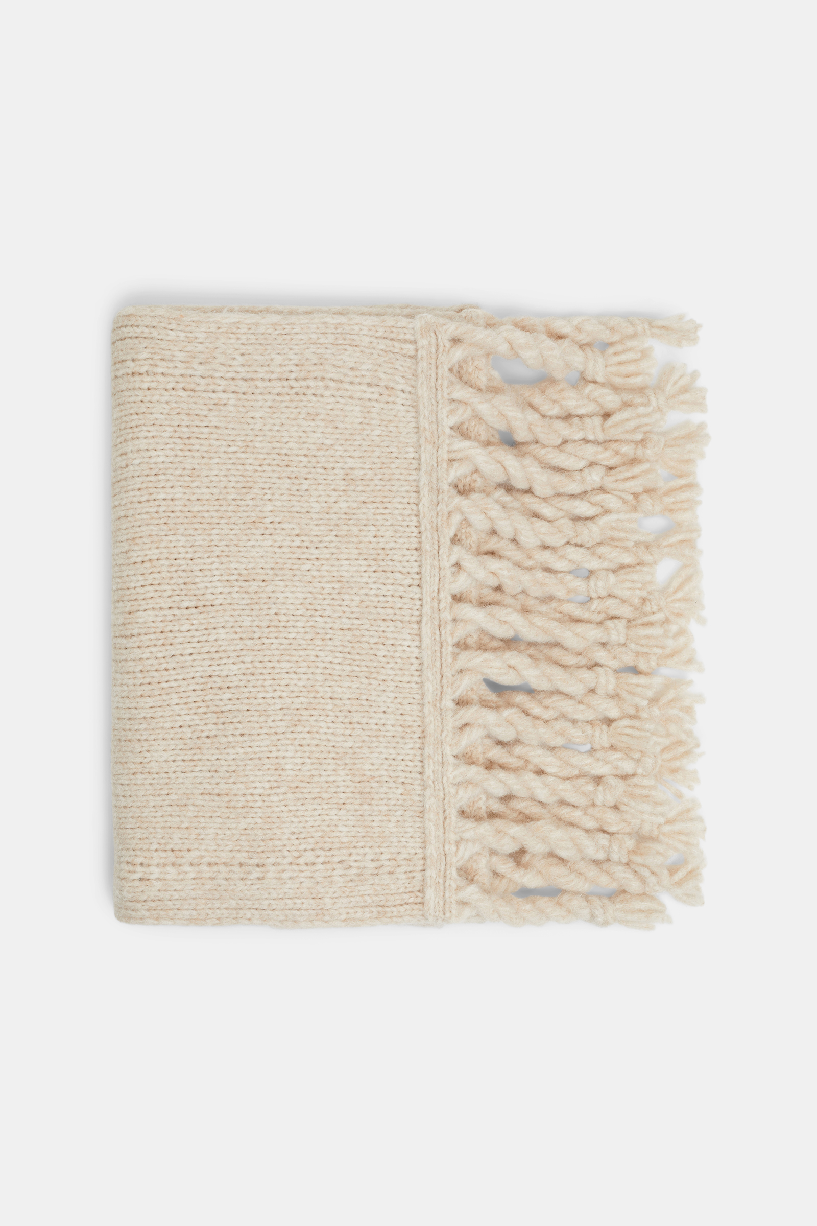 Dorothee Schumacher Alpaca-blend scarf with twisted fringe poder white