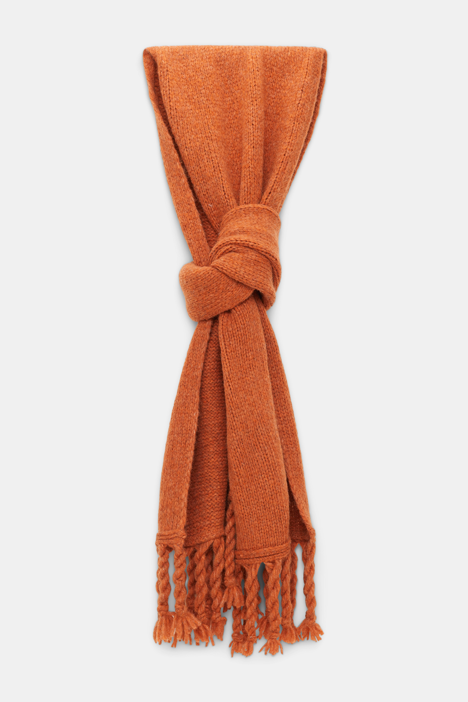 Dorothee Schumacher Alpaca-blend scarf with twisted fringe pumpkin