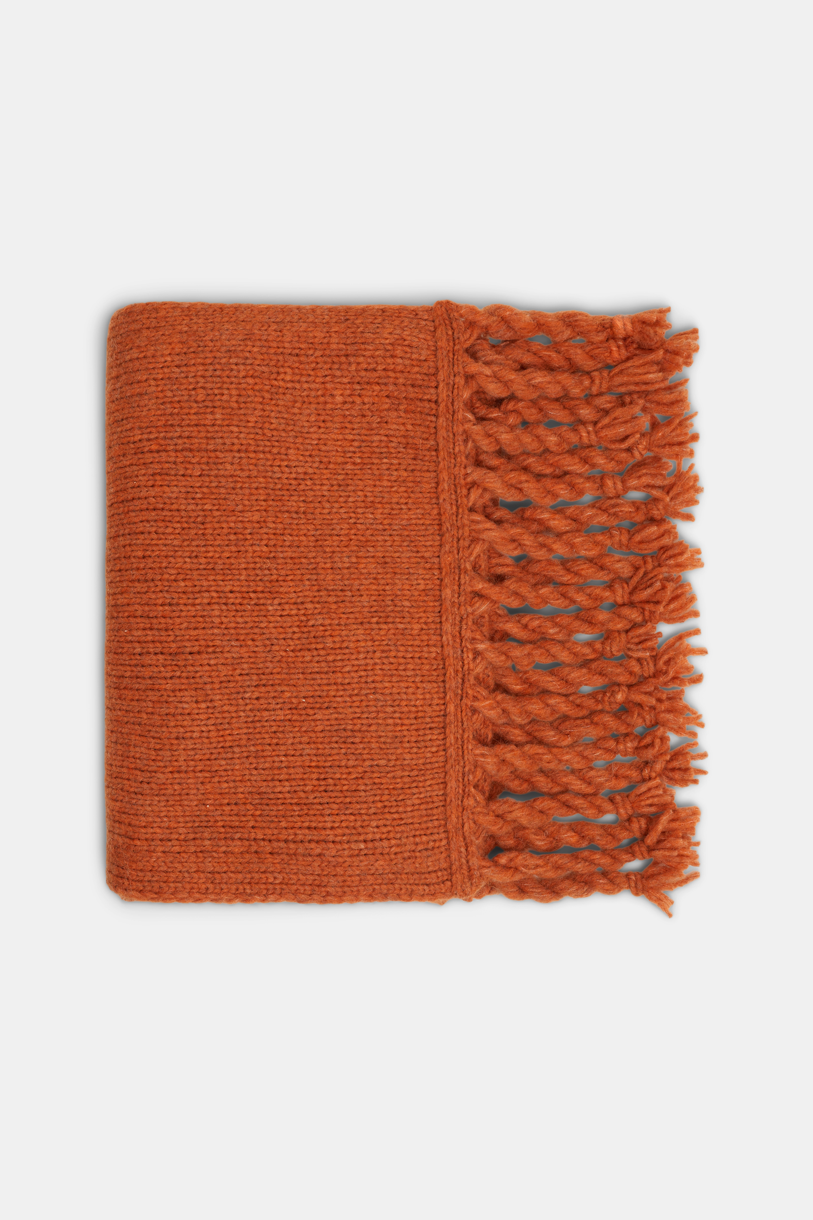 Dorothee Schumacher Alpaca-blend scarf with twisted fringe pumpkin