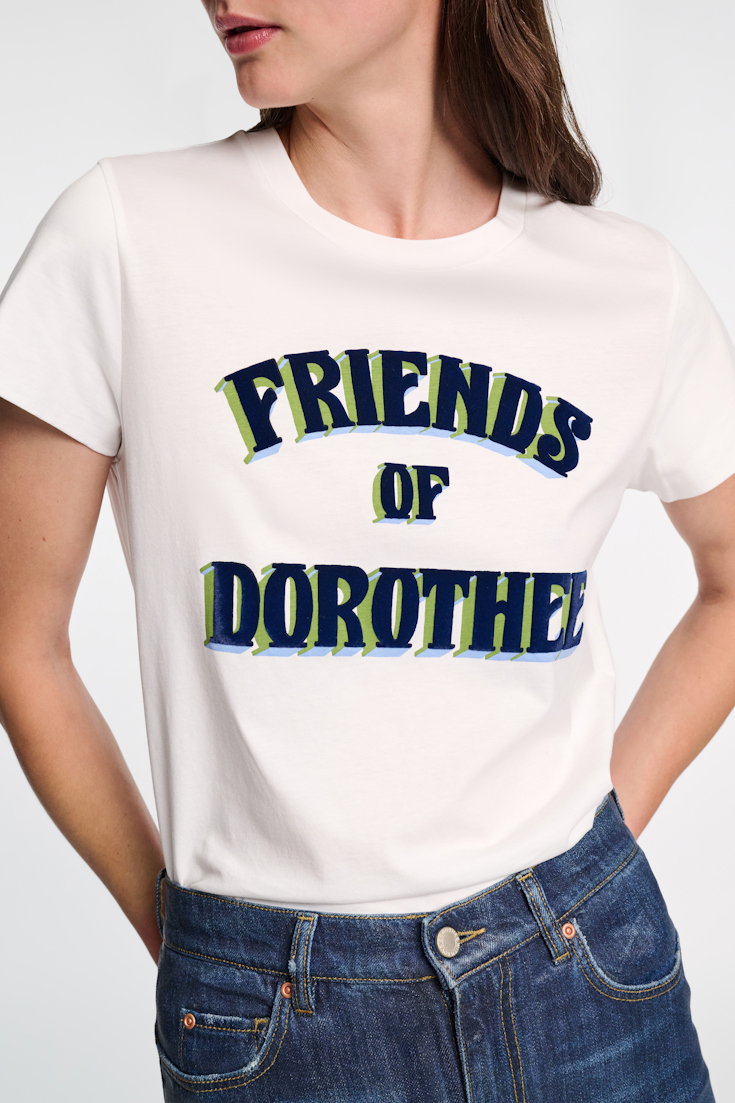 Dorothee Schumacher Shirt mit FRIENDS OF DOROTHEE Print blue friends