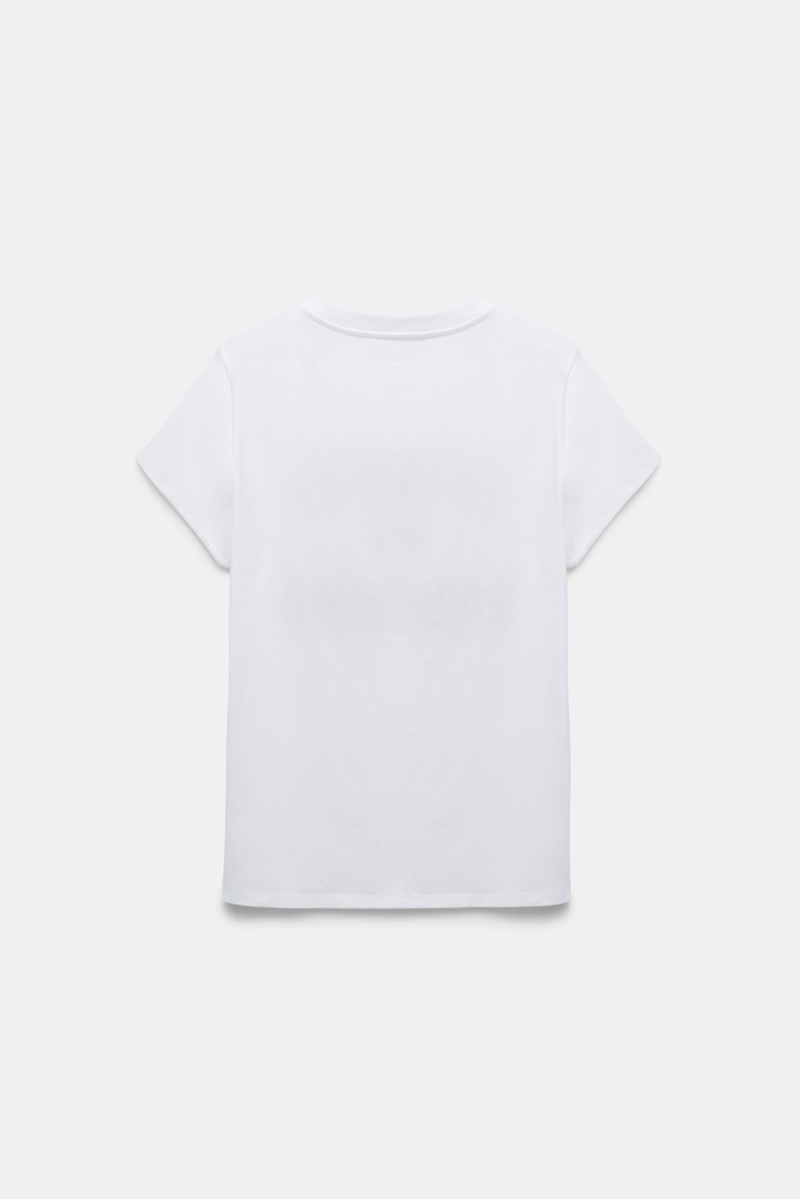 Dorothee Schumacher Cotton T-shirt with lettered print blue friends