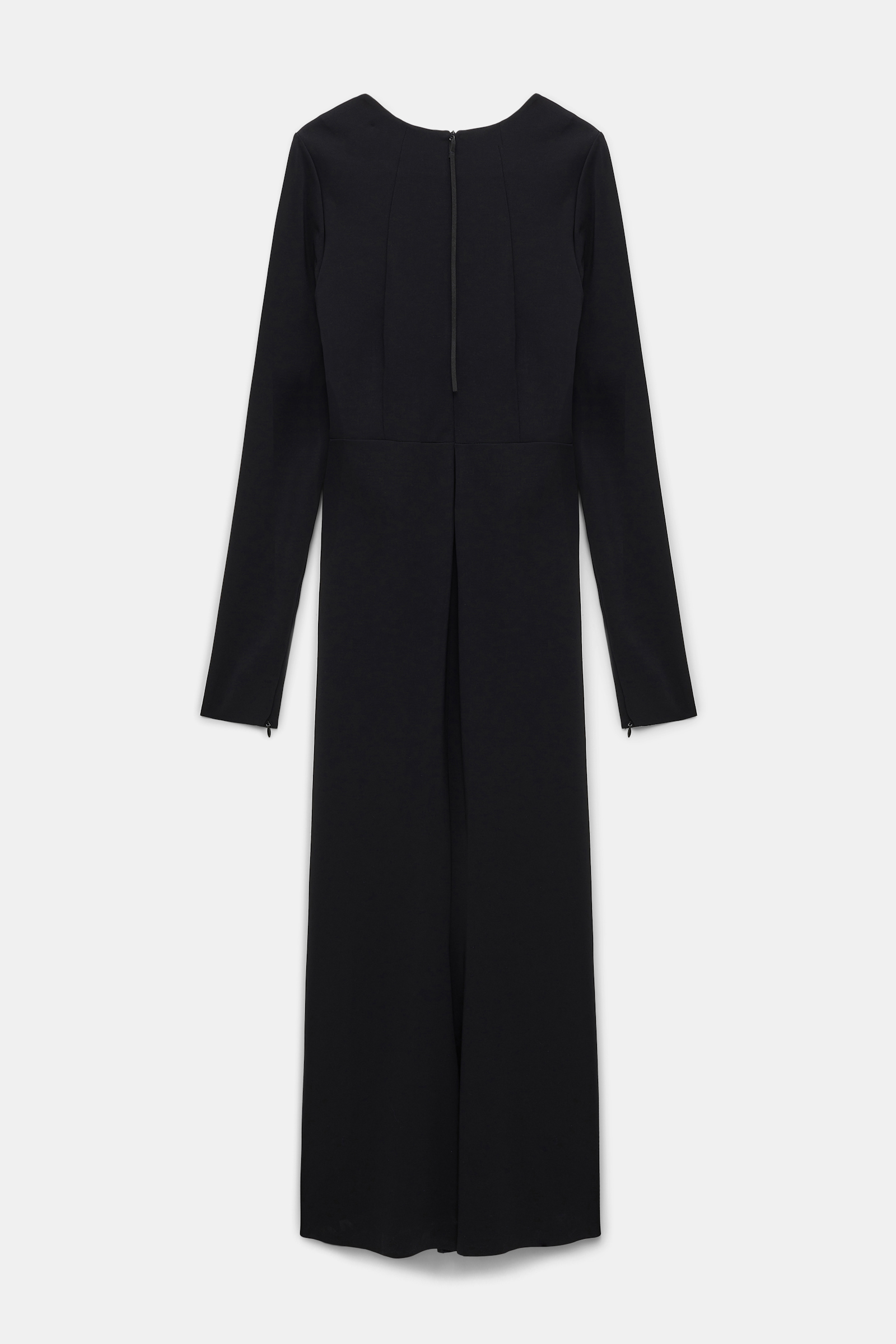 Dorothee Schumacher Long sleeve dress with structured V-neckline black