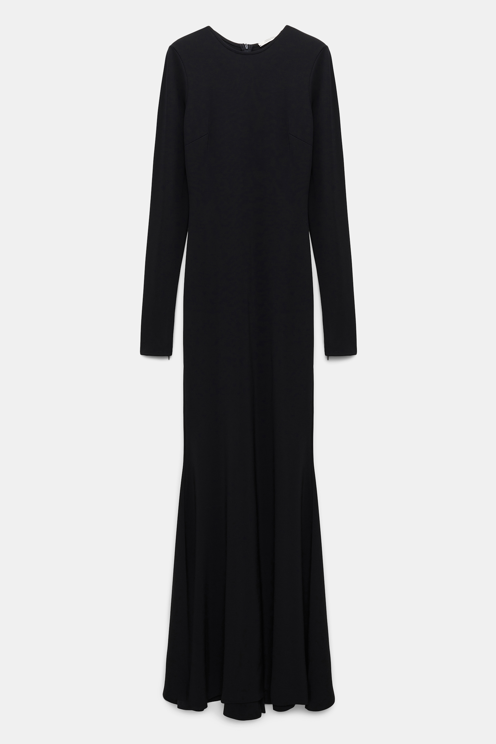 Dorothee Schumacher Round neck evening dress with train black