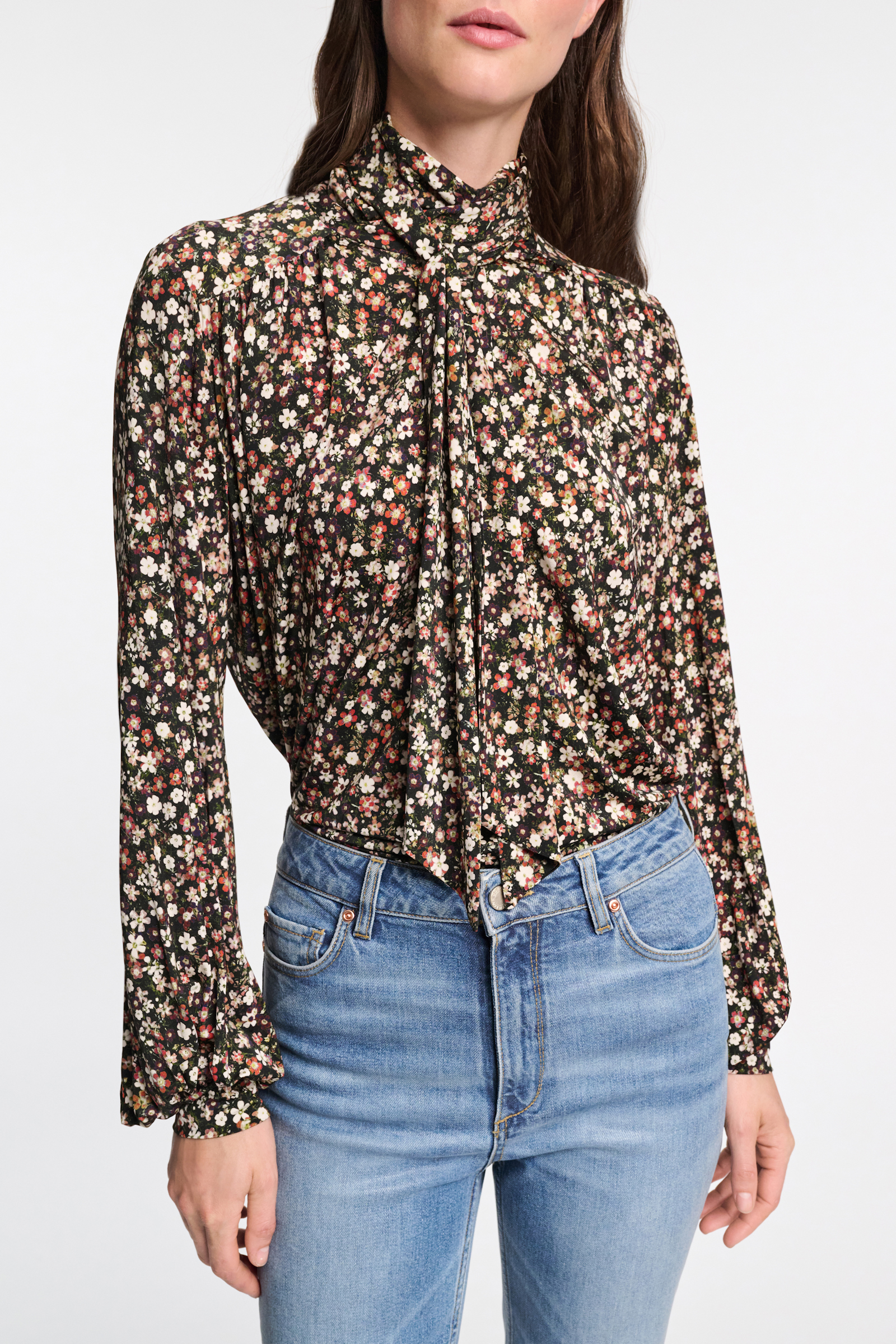 Dorothee Schumacher Bluse mit Millefleur-Print black flower