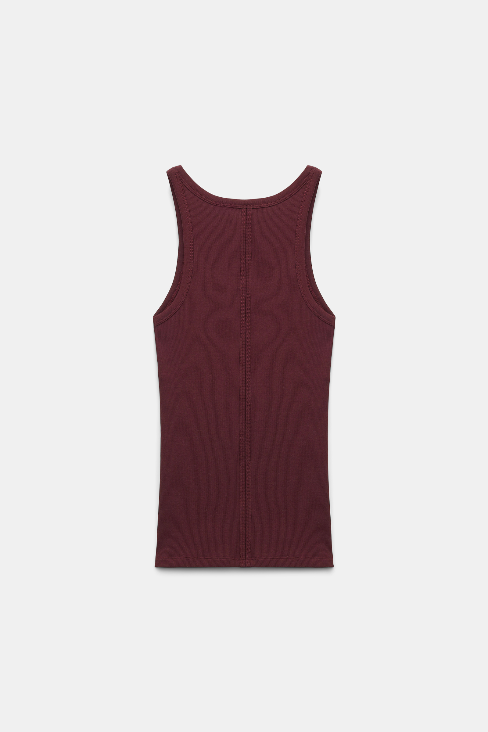 Dorothee Schumacher Geripptes Tanktop dark burgundy