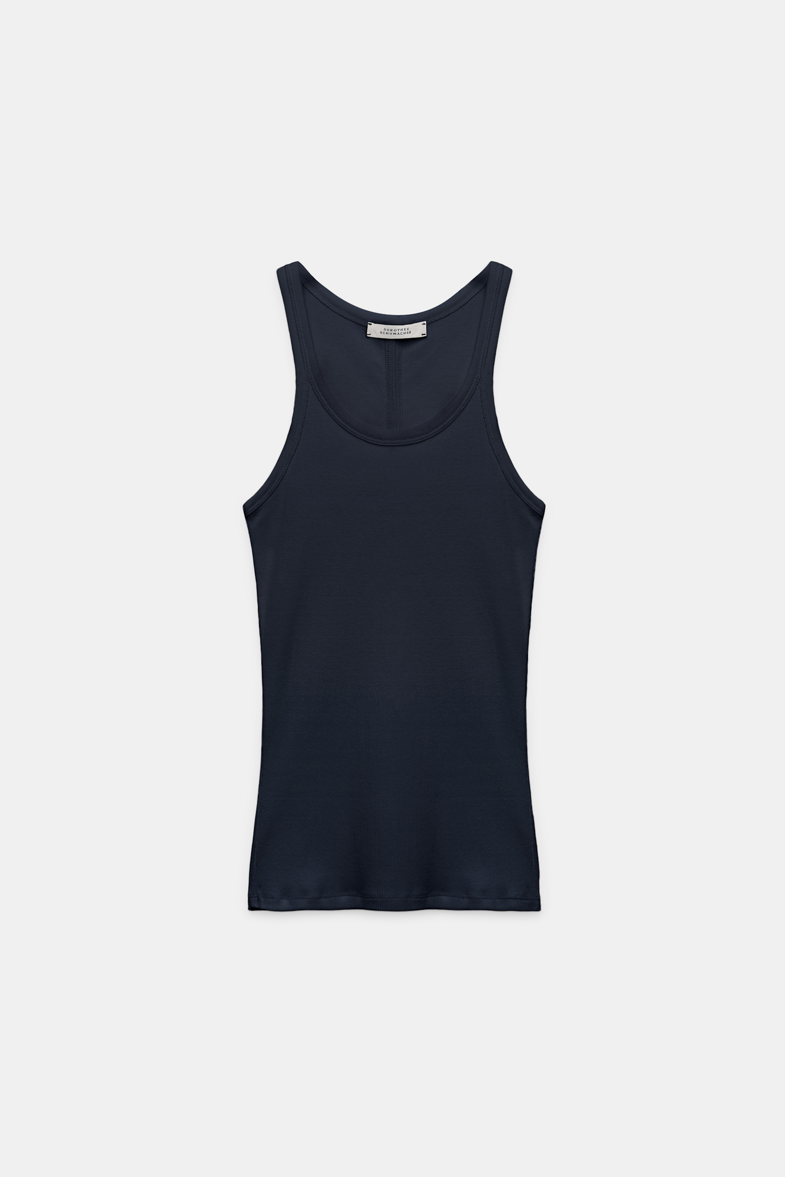 Dorothee Schumacher Geripptes Tanktop dark navy