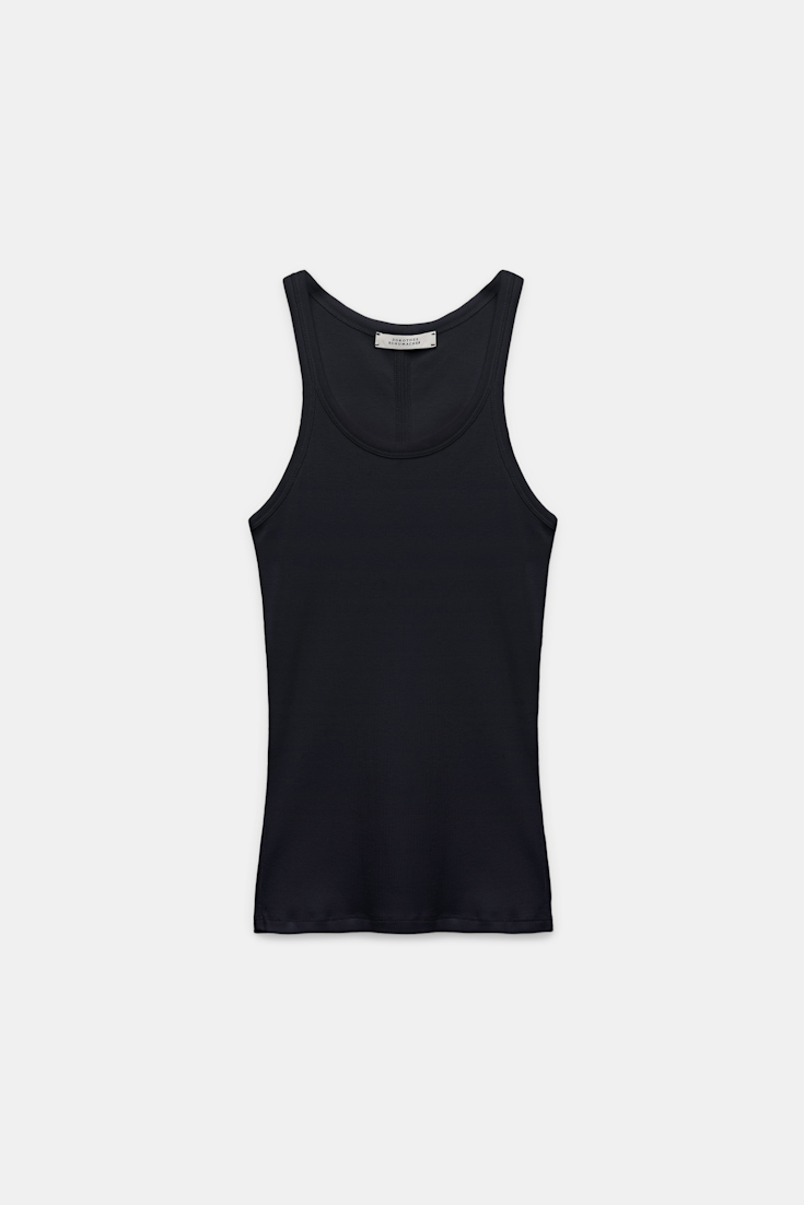 Dorothee Schumacher Geripptes Tanktop deep black