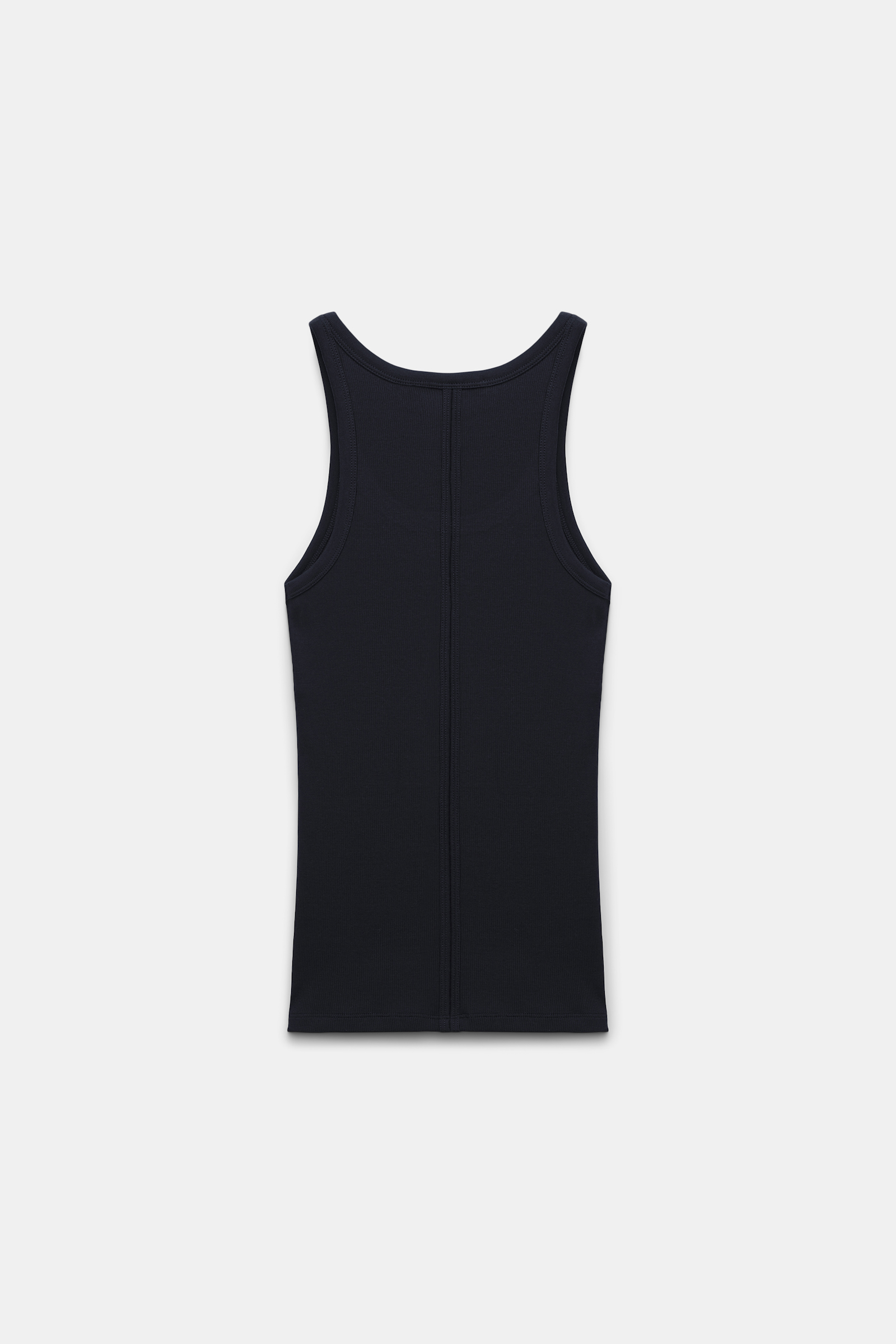 Dorothee Schumacher Ribbed tank top with hotfix embellishment black