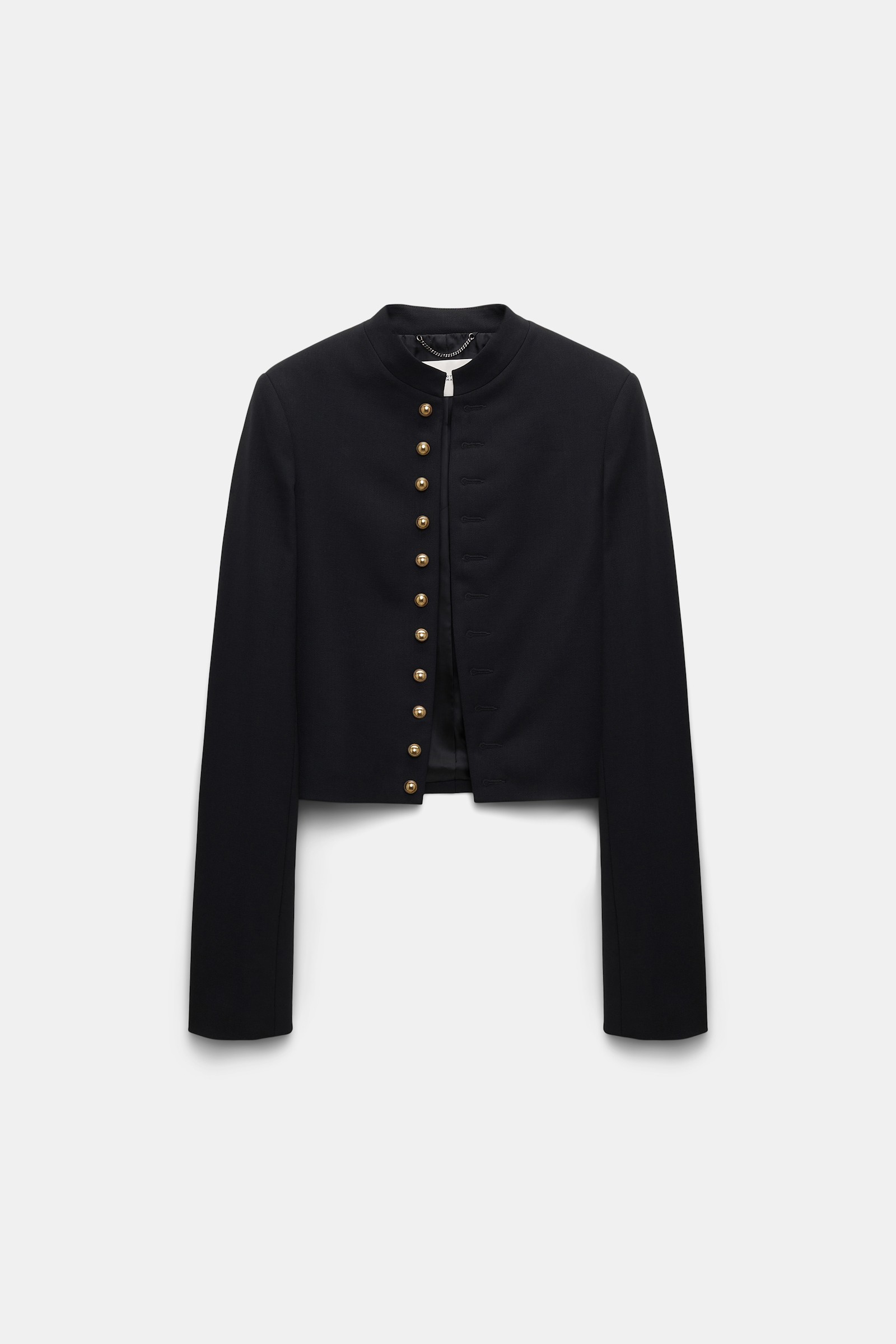 Dorothee Schumacher Stretch wool jacket with decorative buttons black