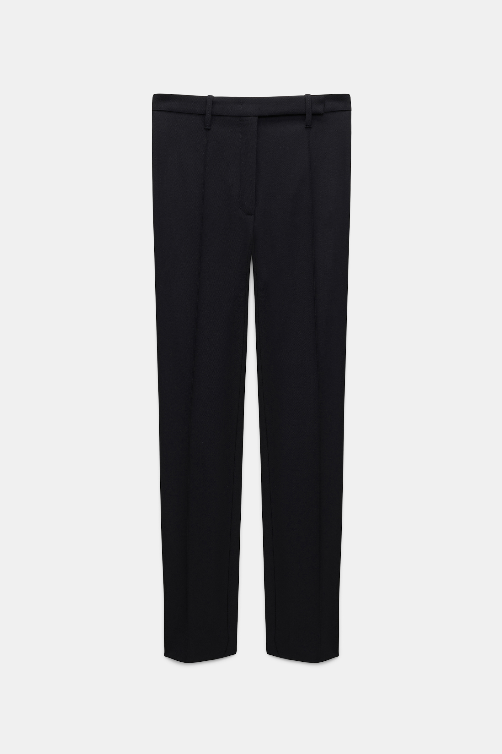 Dorothee Schumacher Stretch wool cigarette pants with piping black