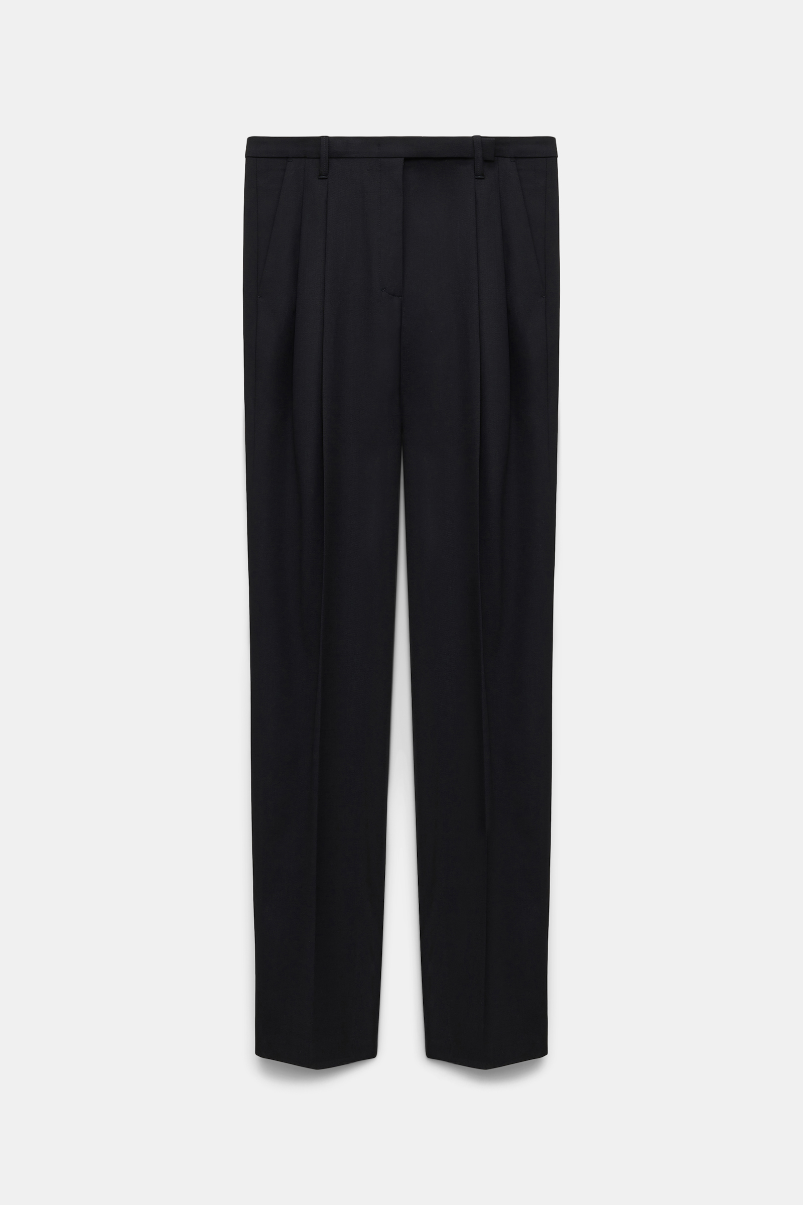 Dorothee Schumacher Stretch wool pants with piping black