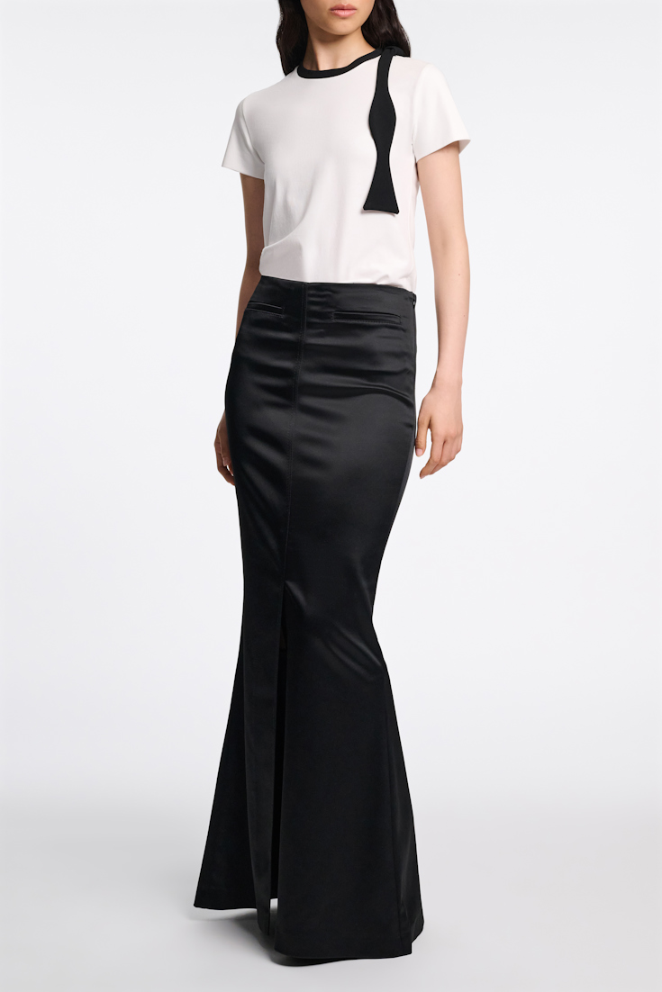 Dorothee Schumacher Stretch satin skirt black