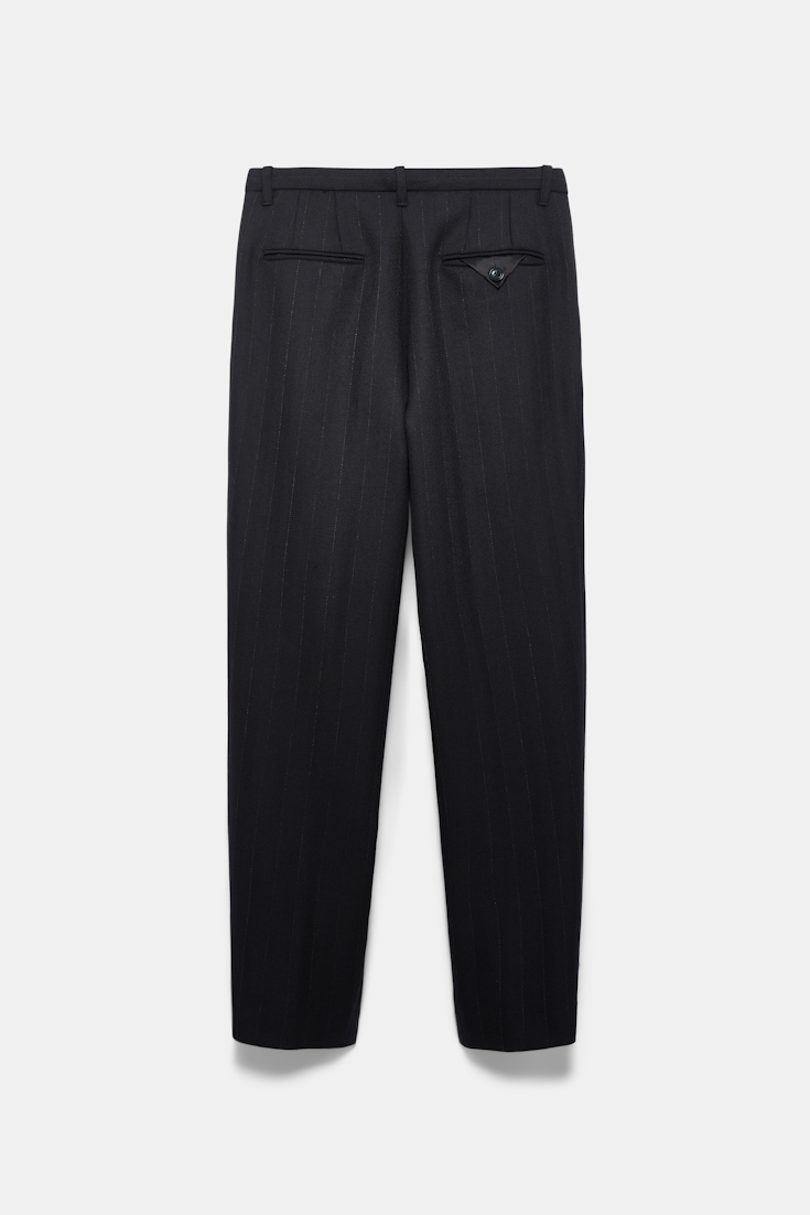 Dorothee Schumacher Pleated pinstriped pants black