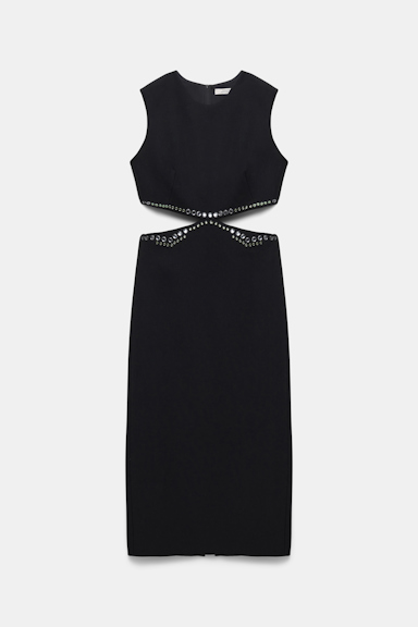 Dorothee Schumacher Kleid mit Cut-Outs und Embellishment deep black