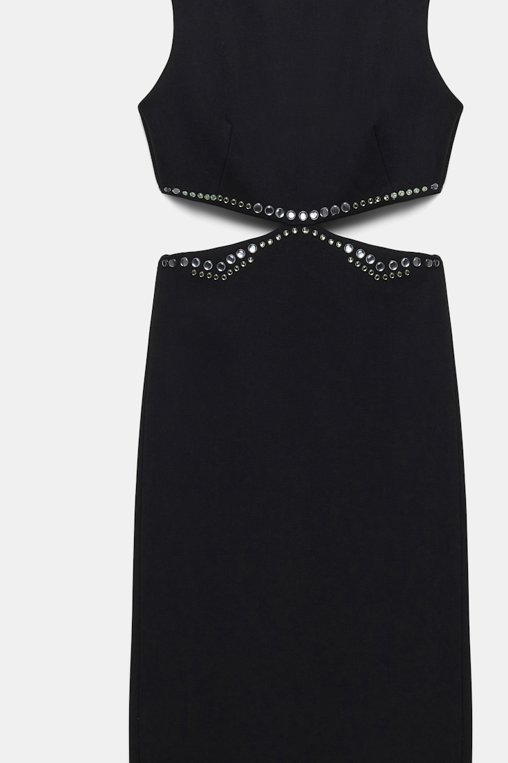 Dorothee Schumacher Kleid mit Cut-Outs und Embellishment deep black