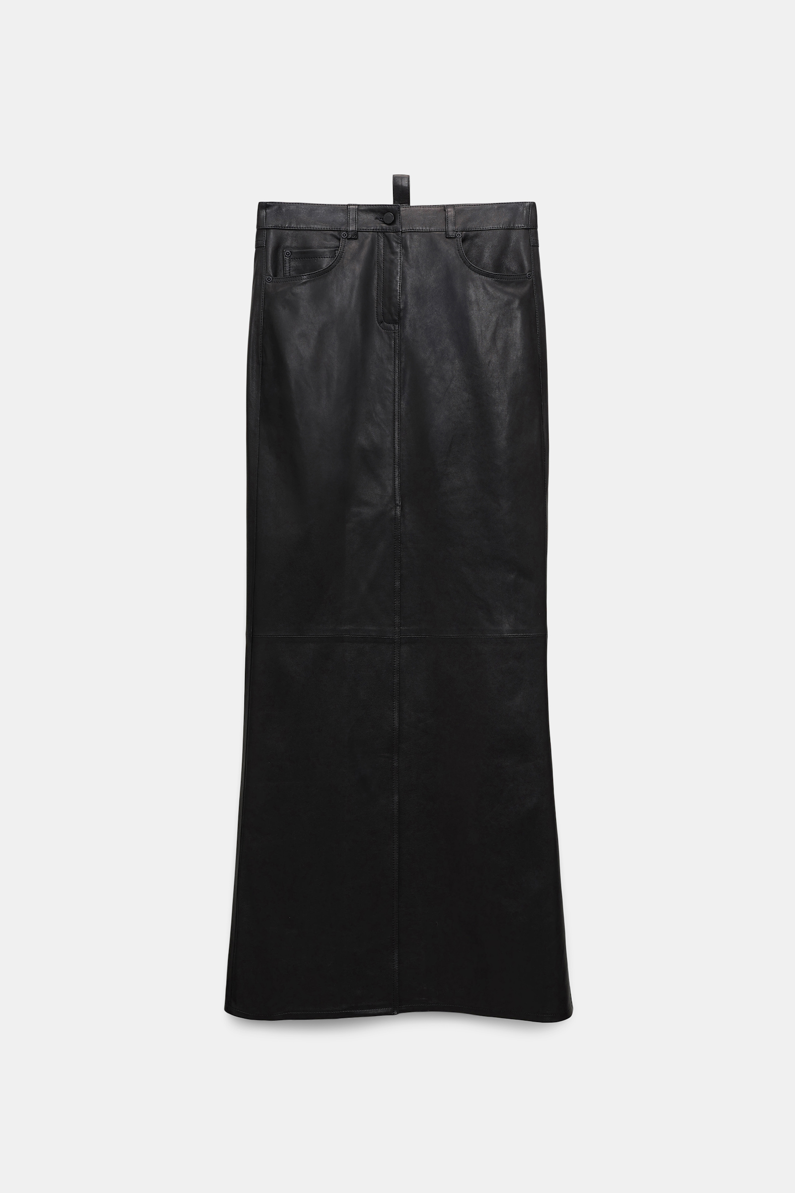 Dorothee Schumacher Mid-length leather skirt black