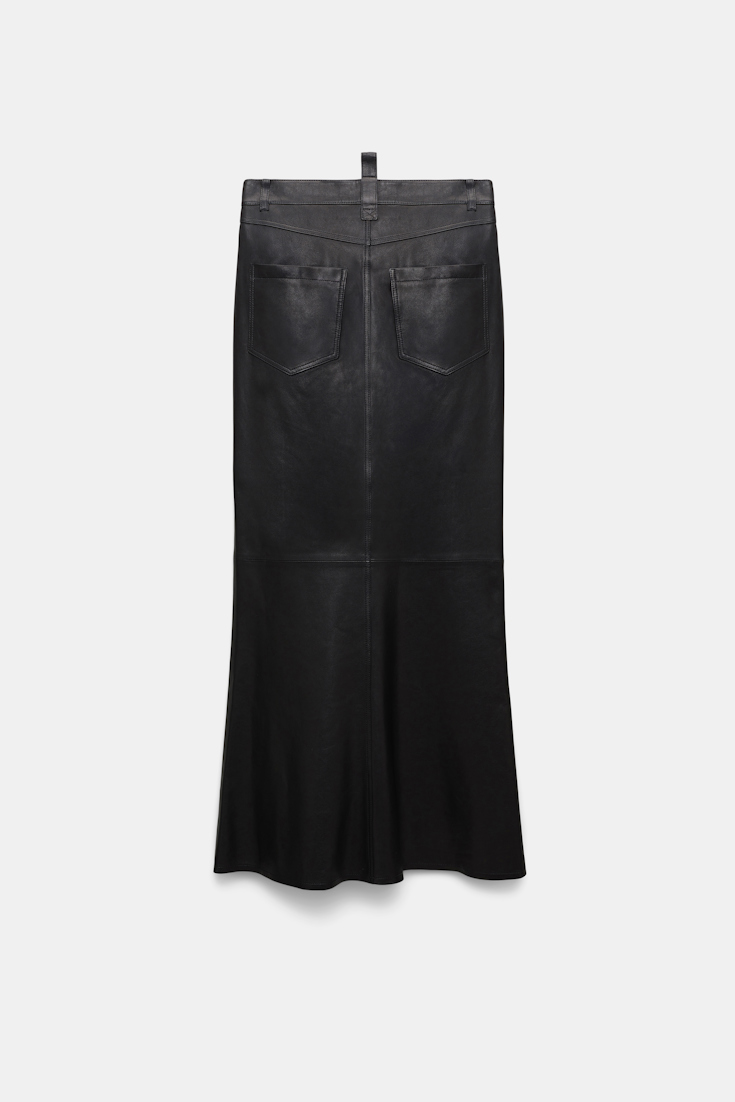 Dorothee Schumacher Leather skirt black