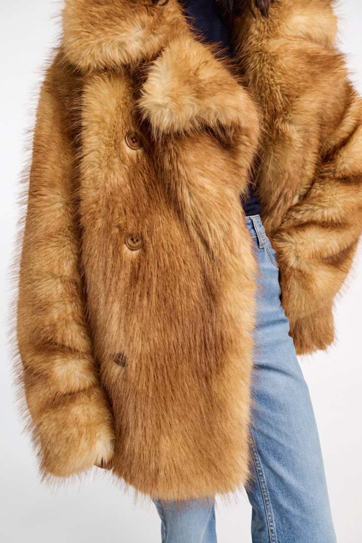 Dorothee Schumacher Oversized Faux Fur Jacket fox