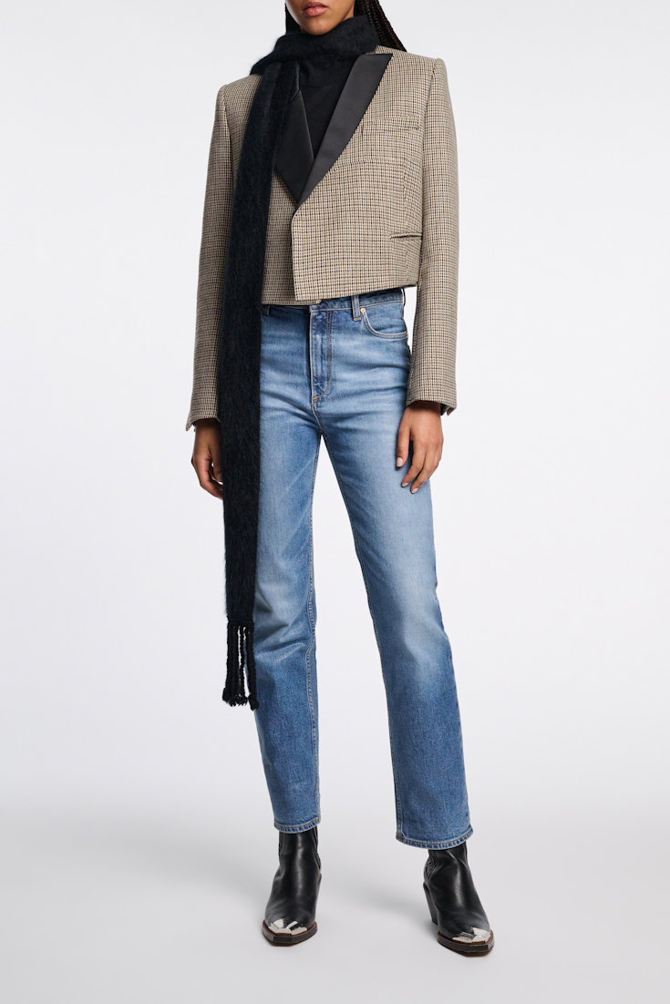 Dorothee Schumacher Jeans mit geradem Bein und under-glass Effekt cozy blue