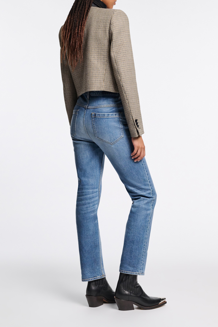 Dorothee Schumacher Jeans mit geradem Bein und under-glass Effekt cozy blue