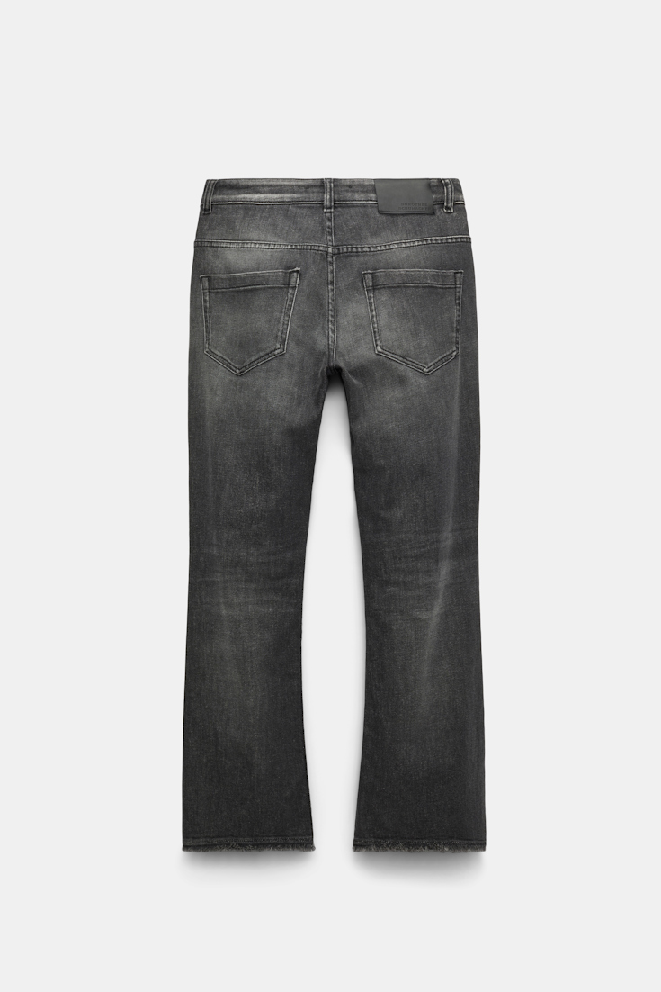 Dorothee Schumacher Cropped Flared Jeans structured grey