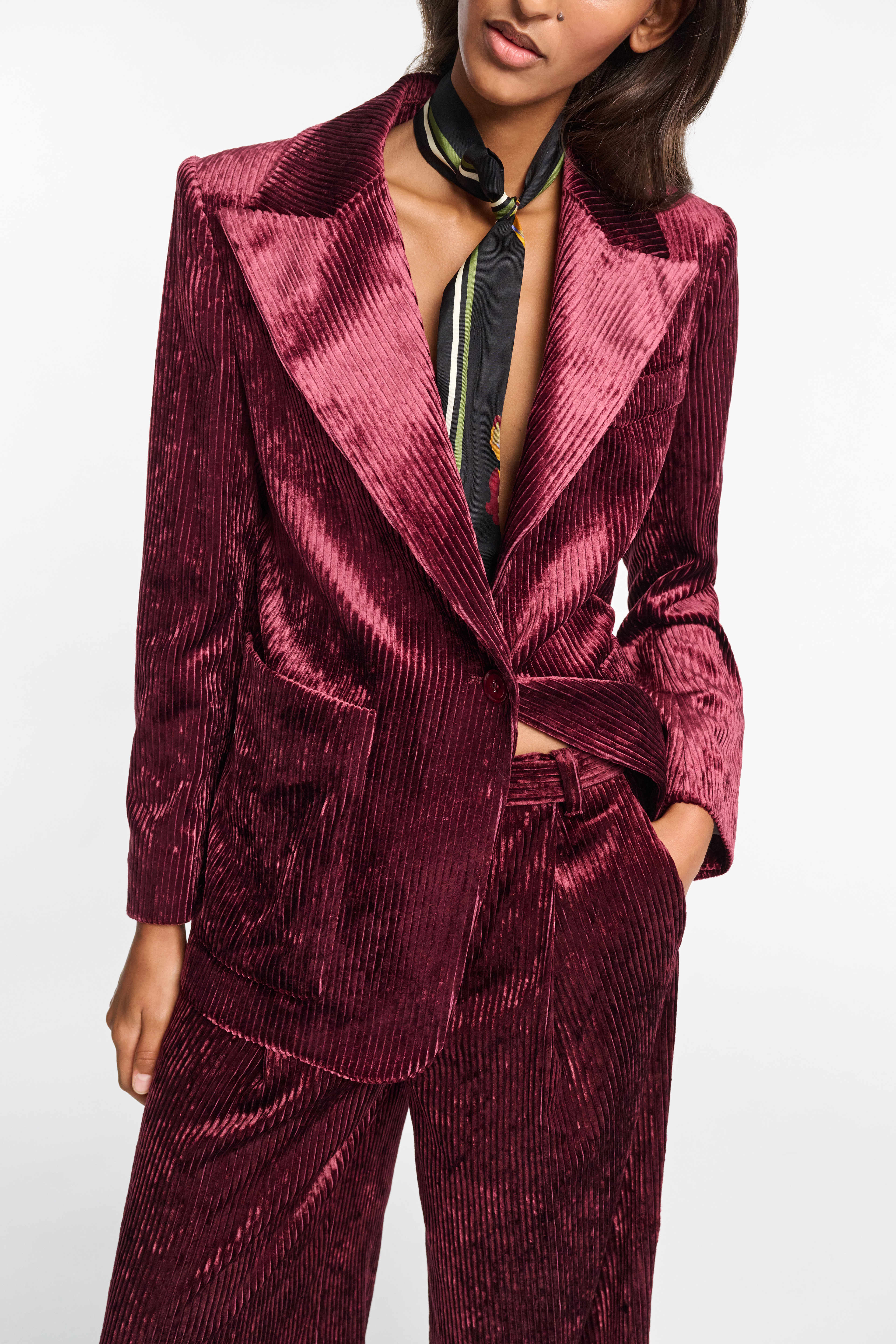 Burgundy corduroy blazer best sale