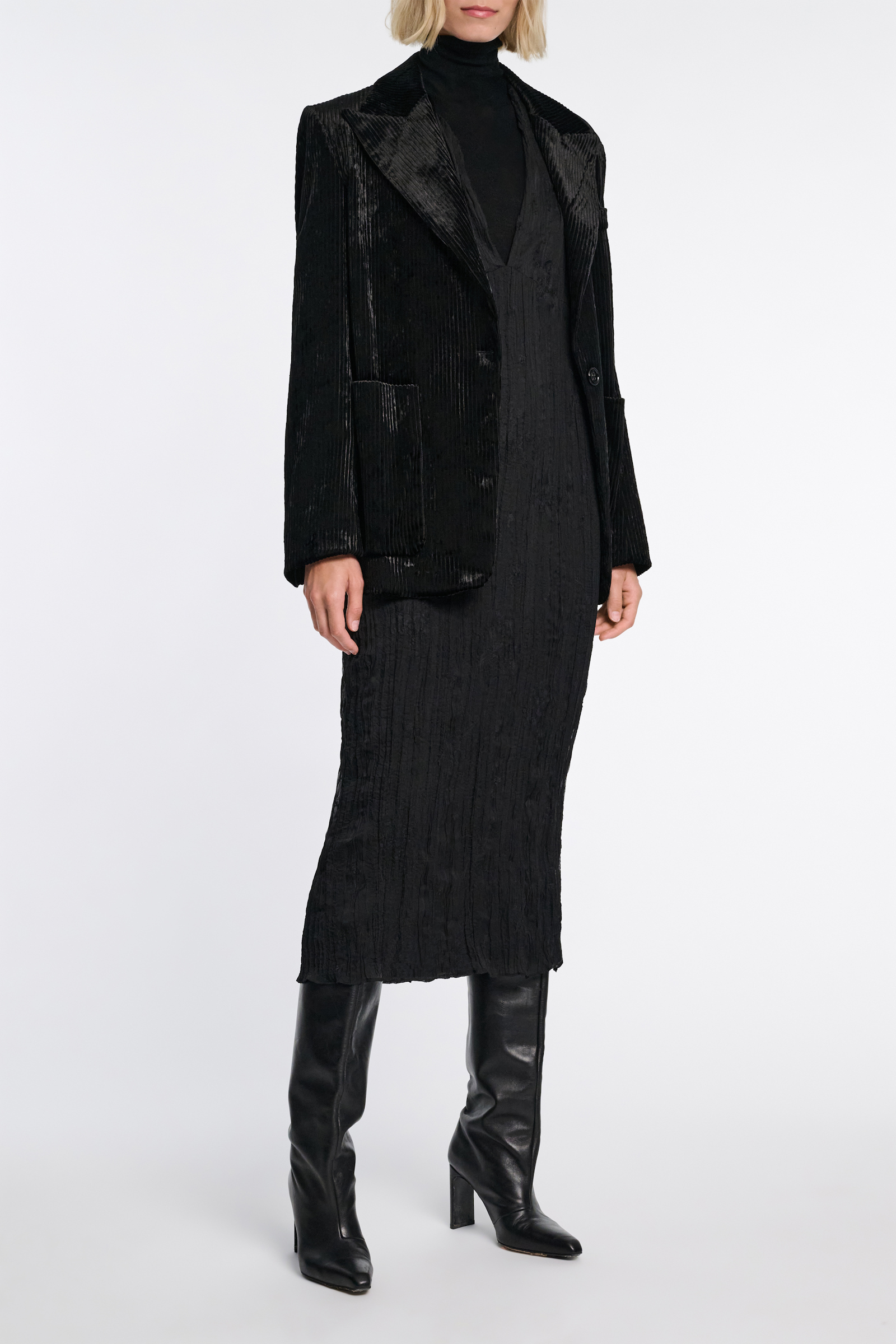 Dorothee Schumacher Blazer aus softem Cord deep black