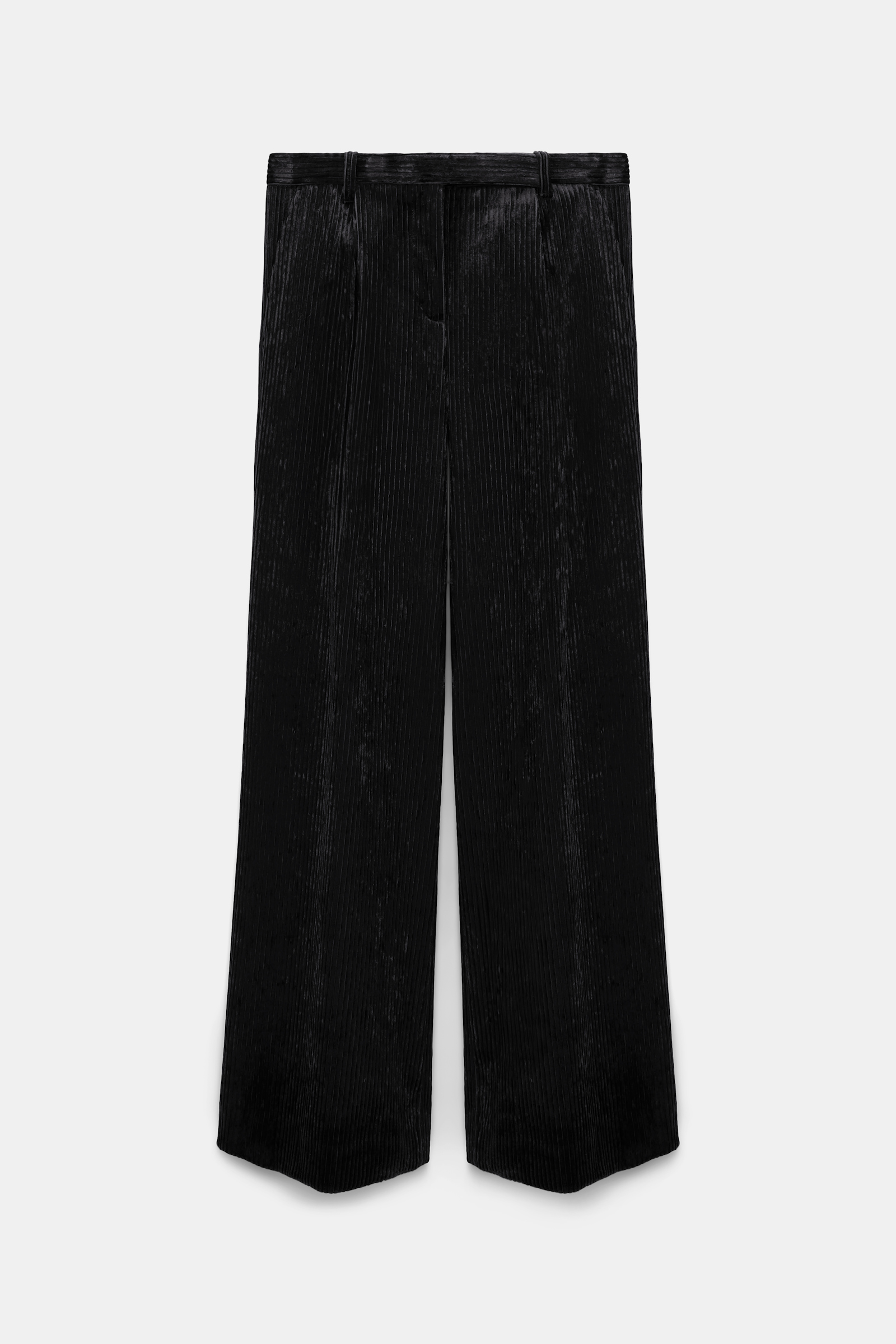 Dorothee Schumacher Wide leg pleated corduroy trousers black