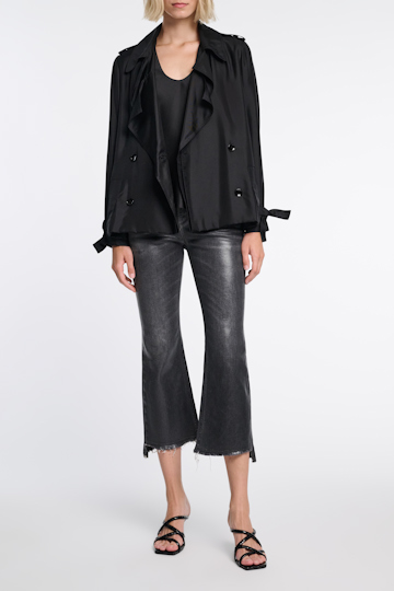 Dorothee Schumacher Trench coat-style shirt-jacket black