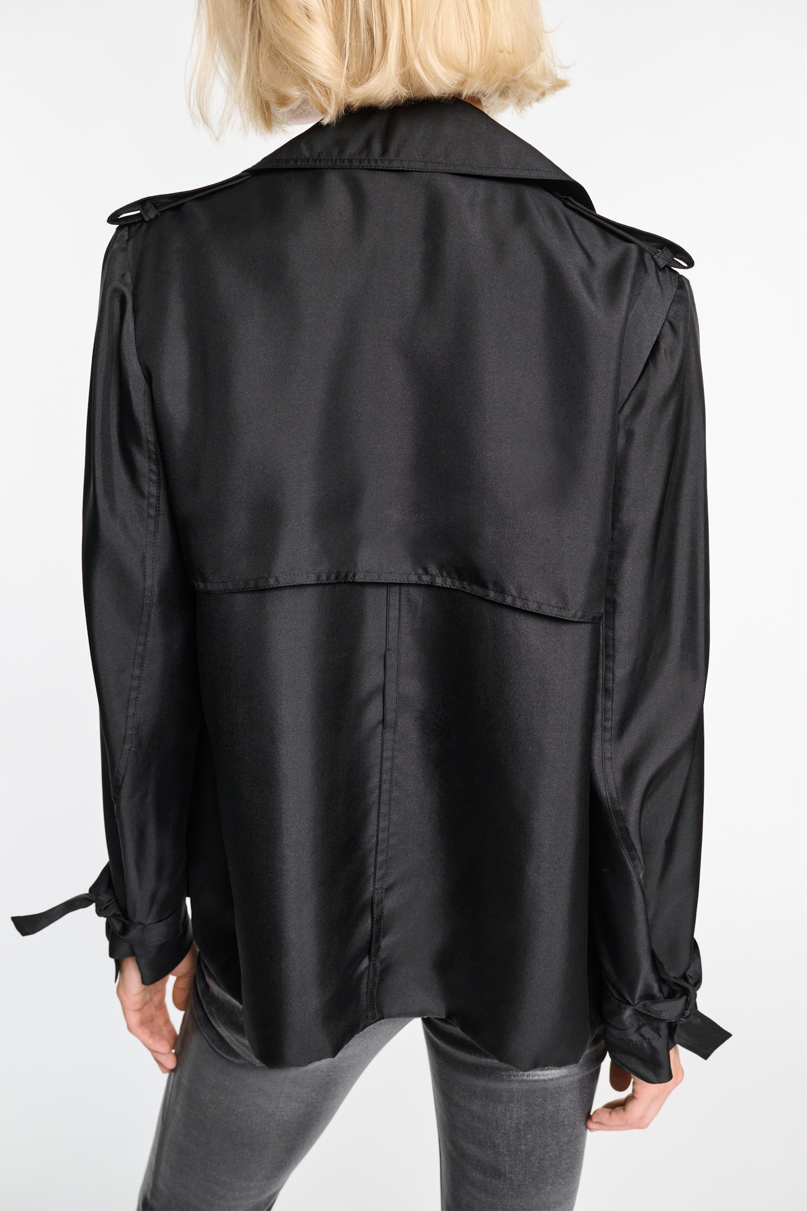 Dorothee Schumacher Trench coat-style shirt-jacket black