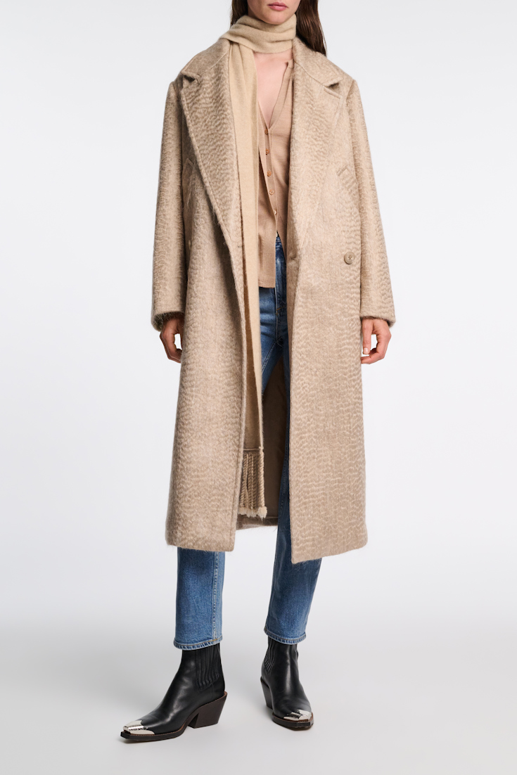 Dorothee Schumacher Classic wool-mohair coat dark sand