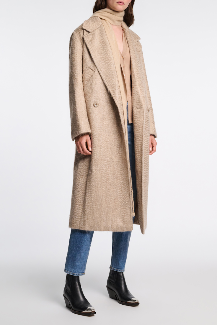 Dorothee Schumacher Classic wool-mohair coat dark sand