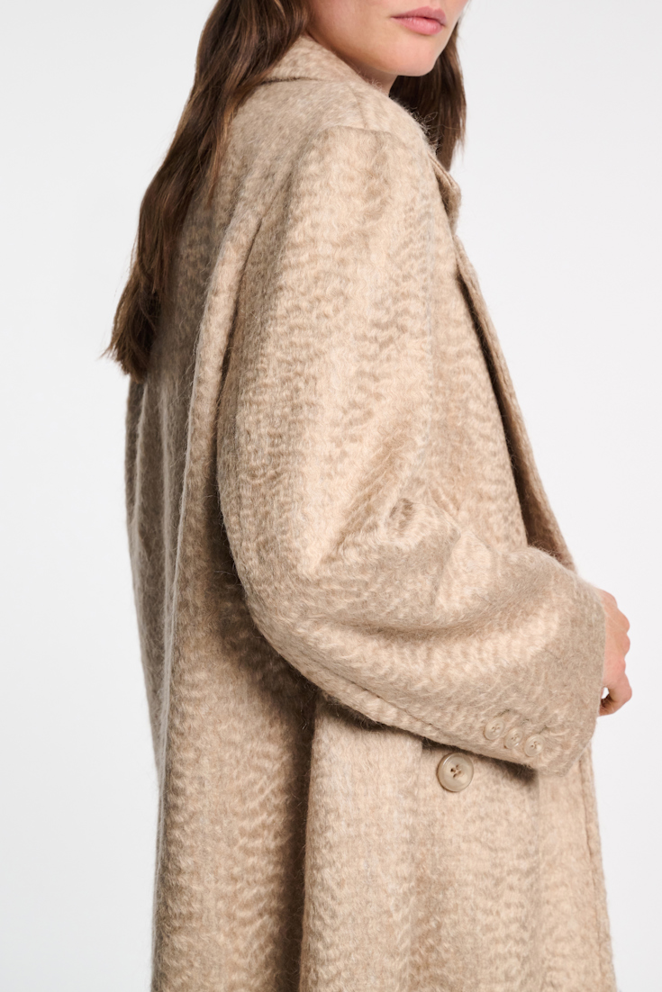 Dorothee Schumacher Classic wool-mohair coat dark sand