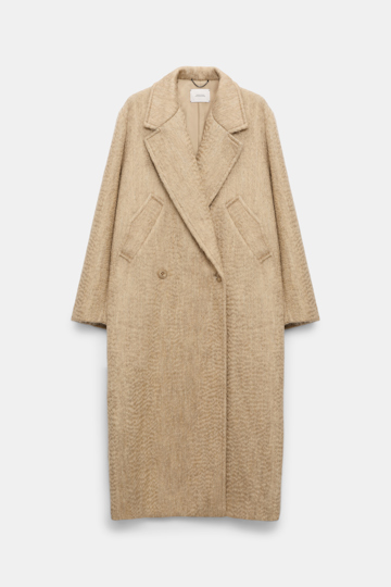 Dorothee Schumacher Classic wool-mohair coat dark sand