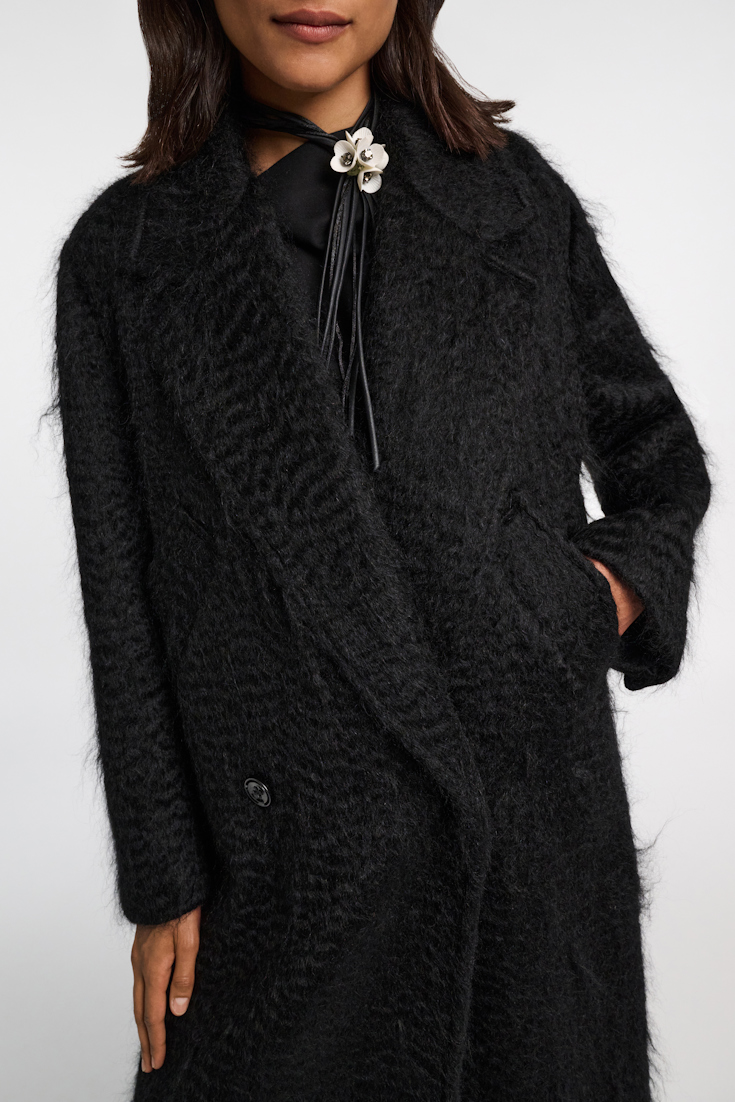 Dorothee Schumacher Classic wool-mohair coat black