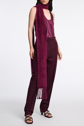 Dorothee Schumacher Casual pants in Punto Milano dark burgundy